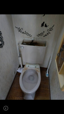 山梨県北杜市にてトイレつまりでお伺いしました。