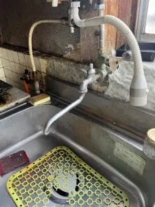 愛知県弥富市鯏浦町へ台所蛇口故障でお伺いさせて頂きました