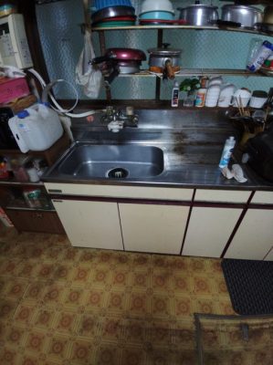 山口県周南市櫛ケ浜中磯町へキッチンの交換でお伺いいたしました